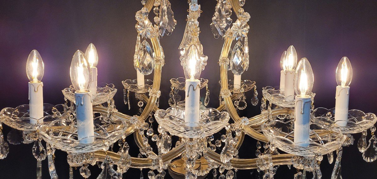 Maria-theresia Chandelier With 13 Light Points, Bronze-photo-3