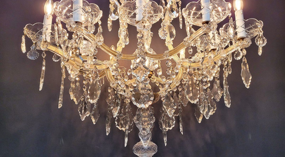 Maria-theresia Chandelier With 13 Light Points, Bronze-photo-4