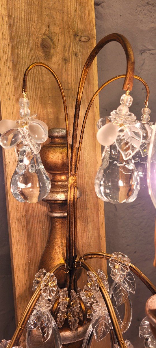 Italian Wall Lamps With 3 Light Points.-photo-4