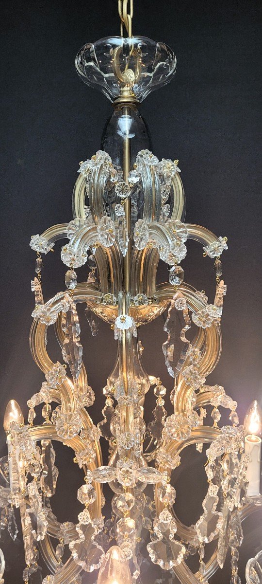 Proantic: Fantastique Lustre Maria-theresia à 6 Points Lumineux, Bron