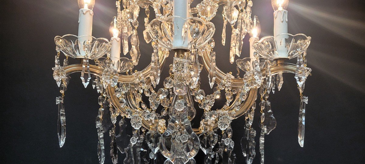 Proantic: Fantastique Lustre Maria-theresia à 6 Points Lumineux, Bron