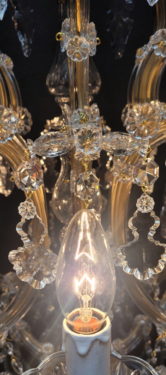 Proantic: Fantastique Lustre Maria-theresia à 6 Points Lumineux, Bron