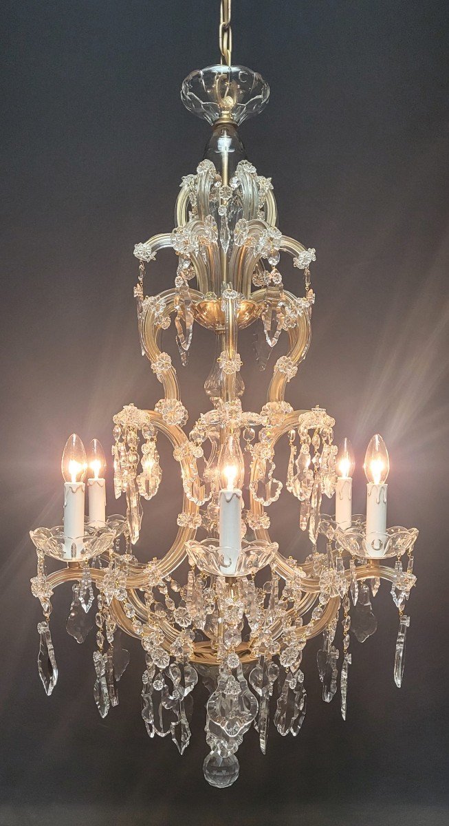 Proantic: Fantastique Lustre Maria-theresia à 6 Points Lumineux, Bron