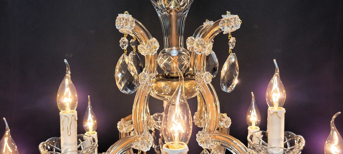 Proantic: Lustre Maria-theresia à 12 Points Lumineux.