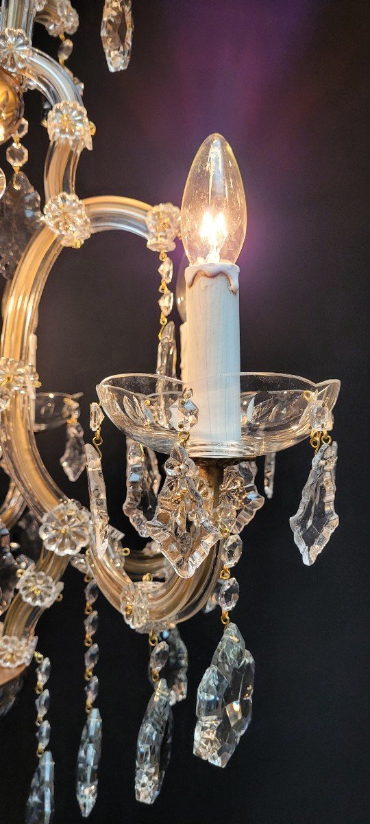 Proantic: Maria-theresia Kroonluchter Met 6 Lichtpunten.