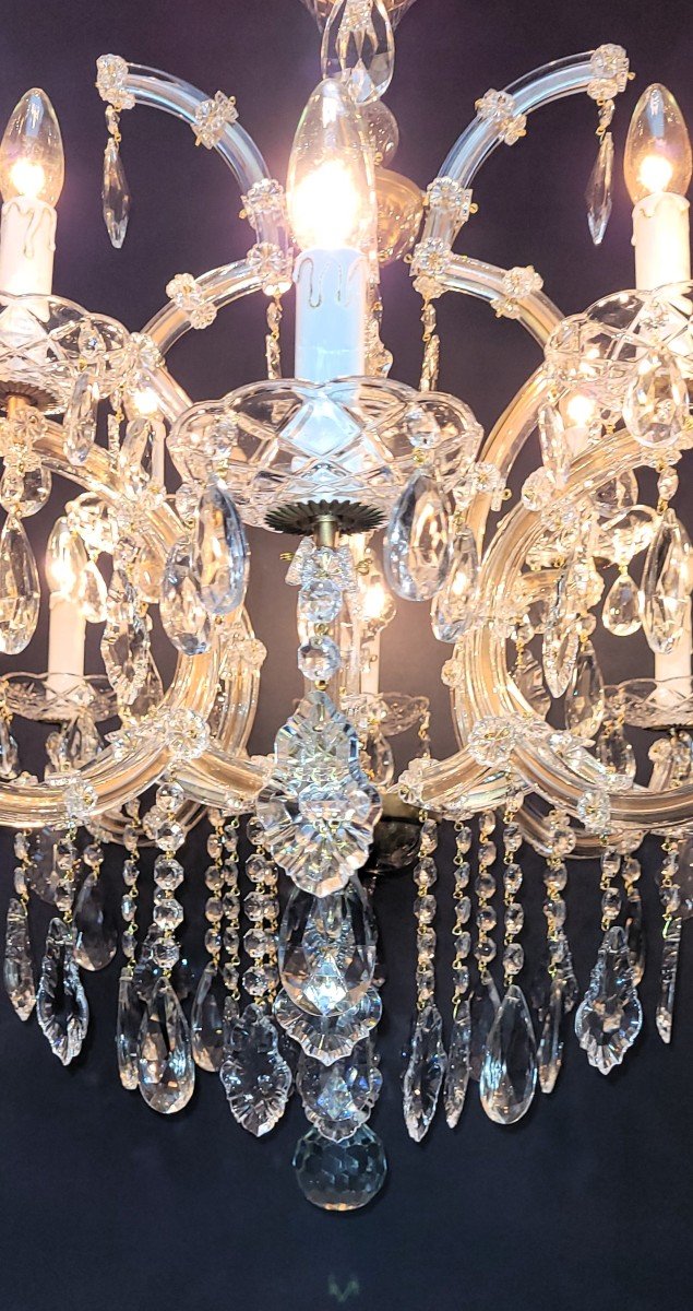 Magnificent Maria-theresia Chandelier With 12 Light Points.-photo-4