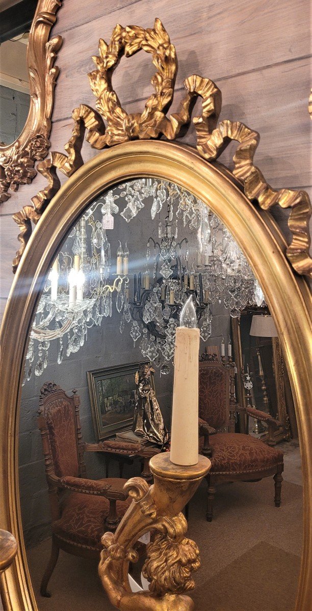 Miroir Ovale Louis XVI-photo-2