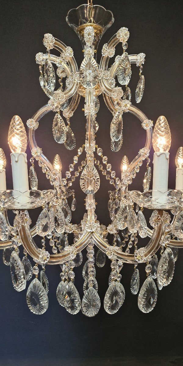 Proantic: Lustre Maria Theresia à 8 Points Lumineux.