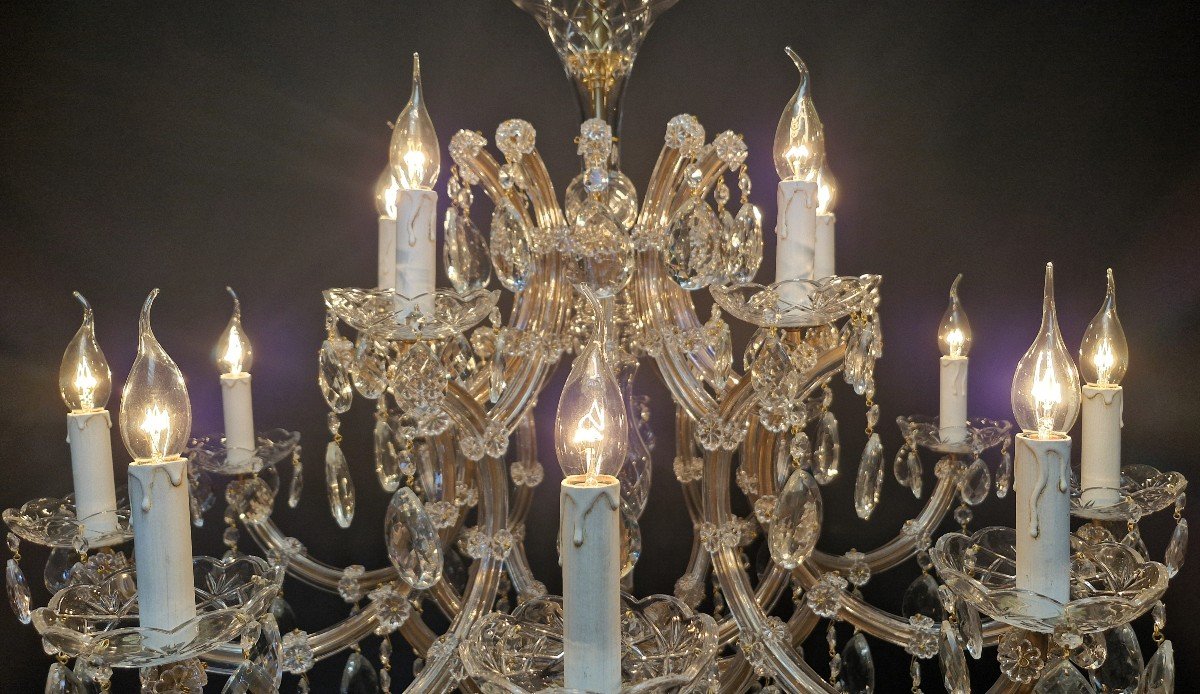 Proantic: Lustre Maria-theresia à 15 Points Lumineux.