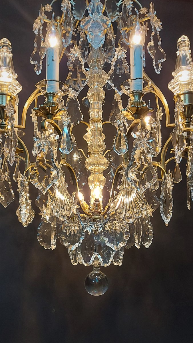 Fantastic French Chandelier With 12 Light Points-photo-3