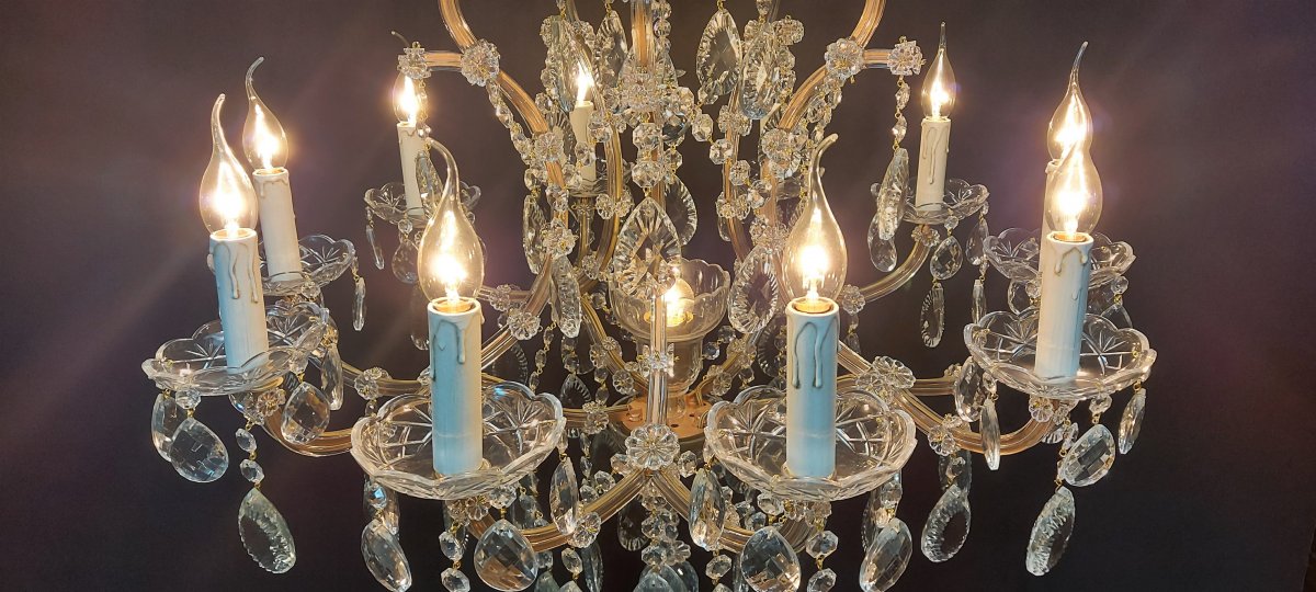 Proantic: Lustre Maria-theresia à 11 Points Lumineux