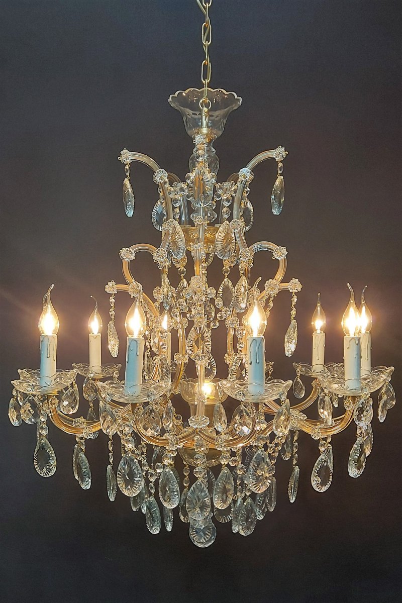 Proantic: Maria-theresia Chandelier With 11 Light Points