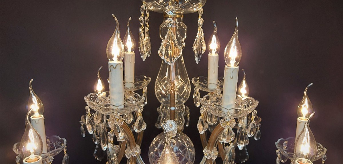Proantic: Lustre Maria-theresia à 12 Points Lumineux