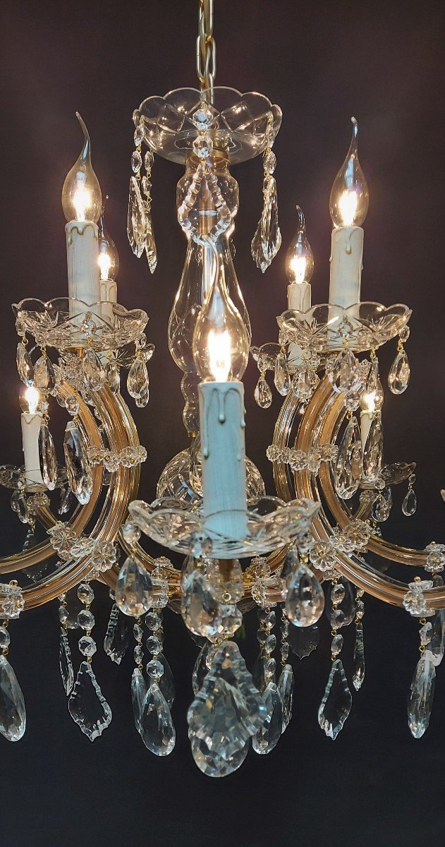 Proantic: Lustre Maria-theresia à 12 Points Lumineux