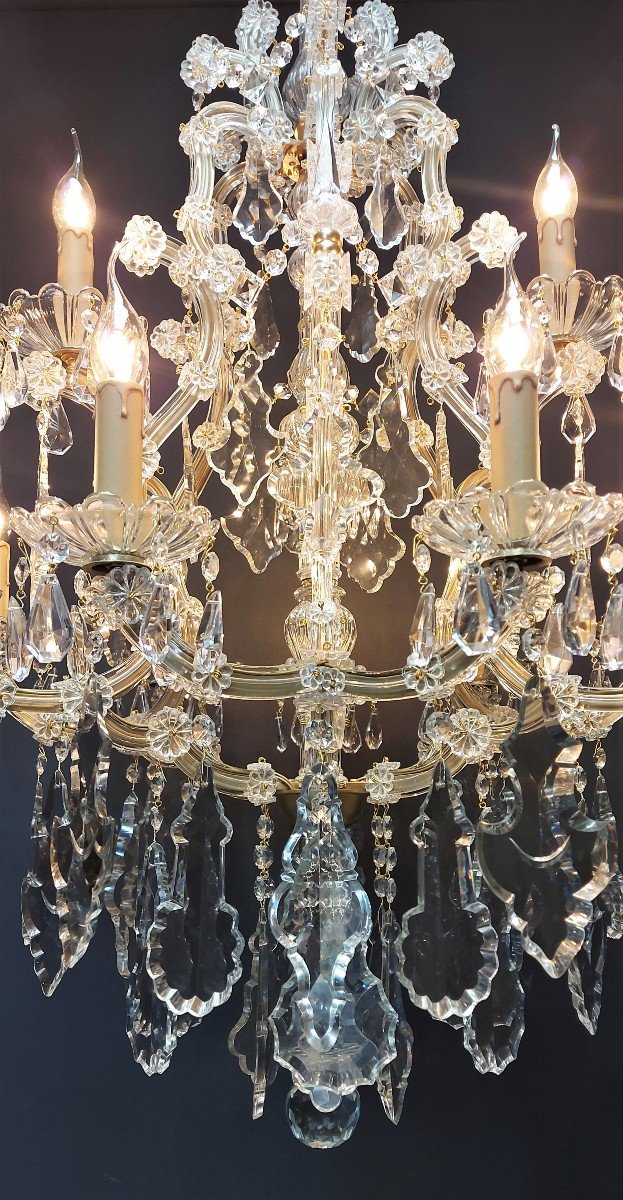 Maria-theresia Chandelier With 12 Light Points, Bronze-photo-3