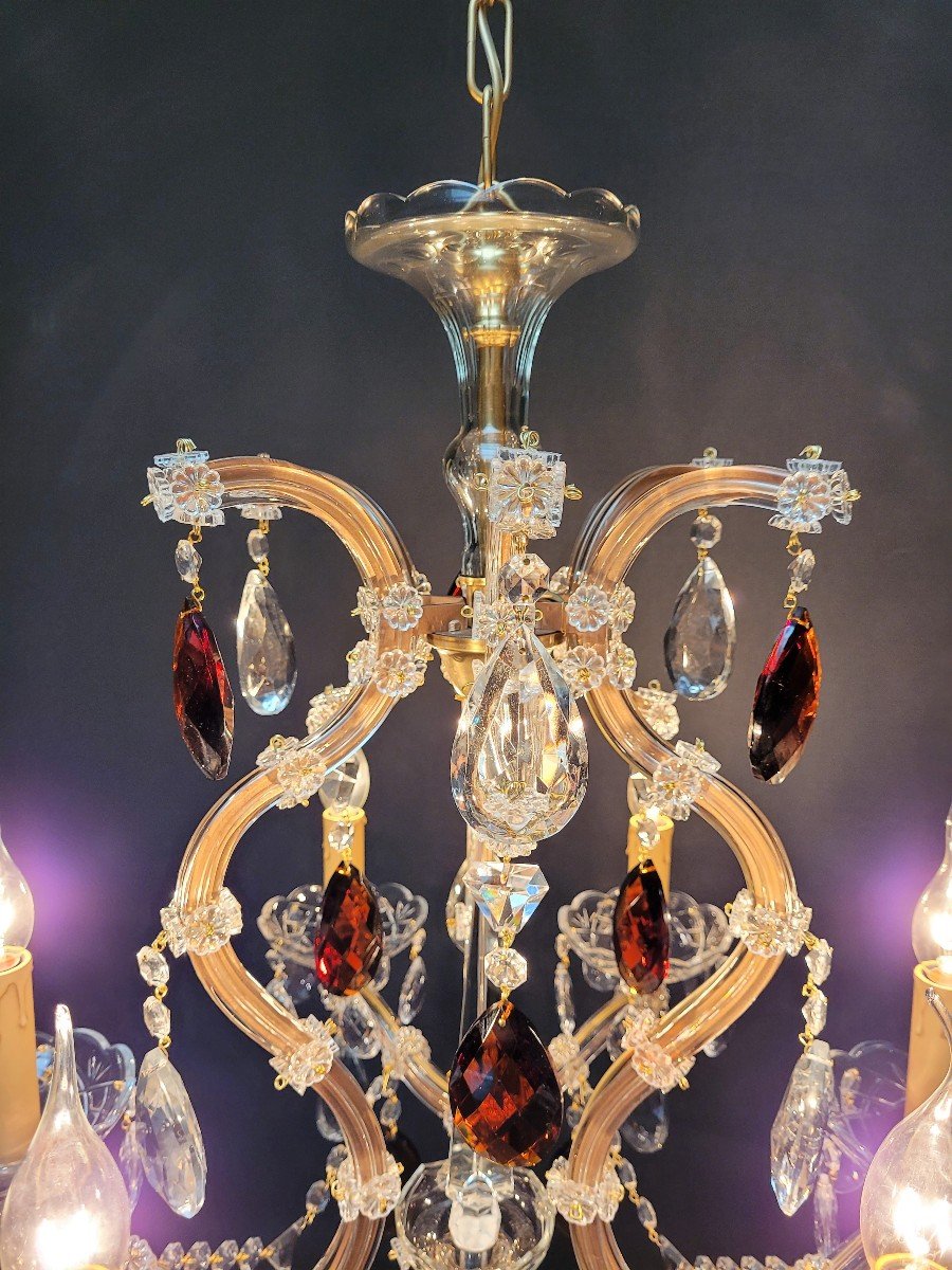 Proantic: Lustre Maria-theresia Avec 6 Points Lumineux