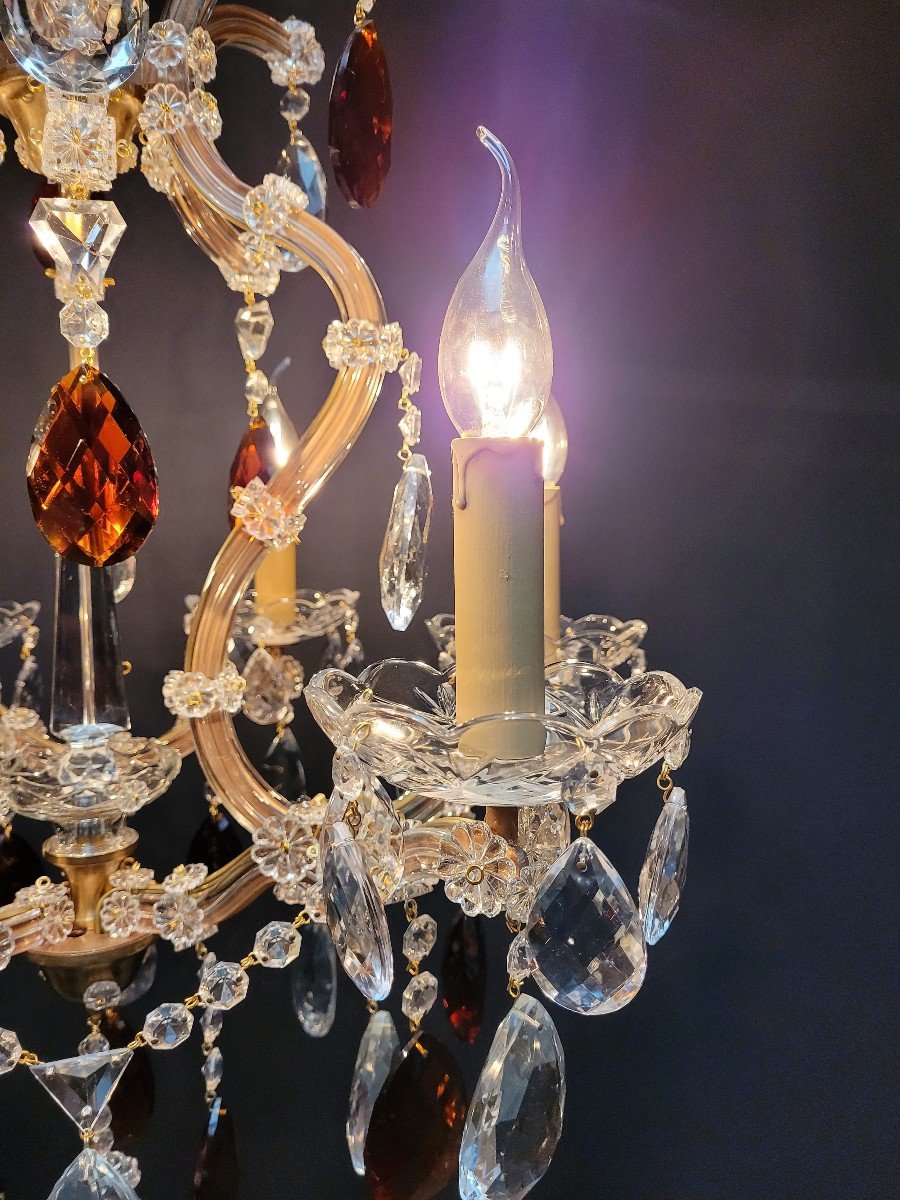 Proantic: Lustre Maria-theresia Avec 6 Points Lumineux