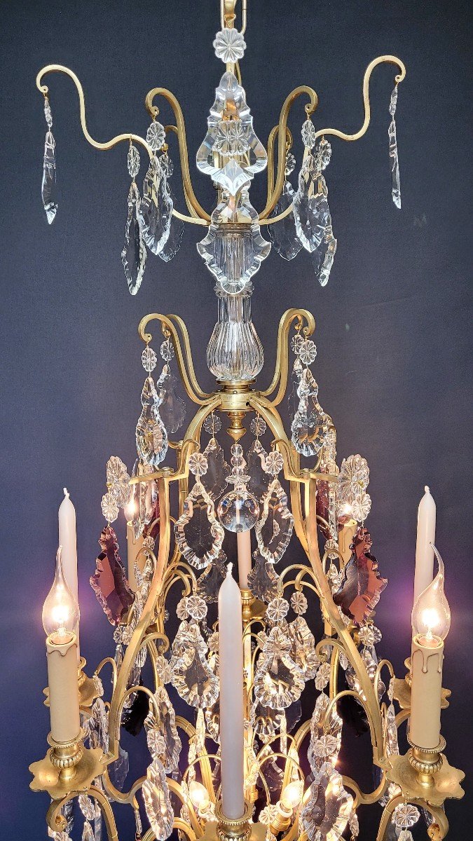 Elegant French Chandelier With 8 Light Points.-photo-2