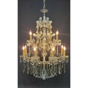 Maria-theresia Chandelier With 12 Light Points, Bronze