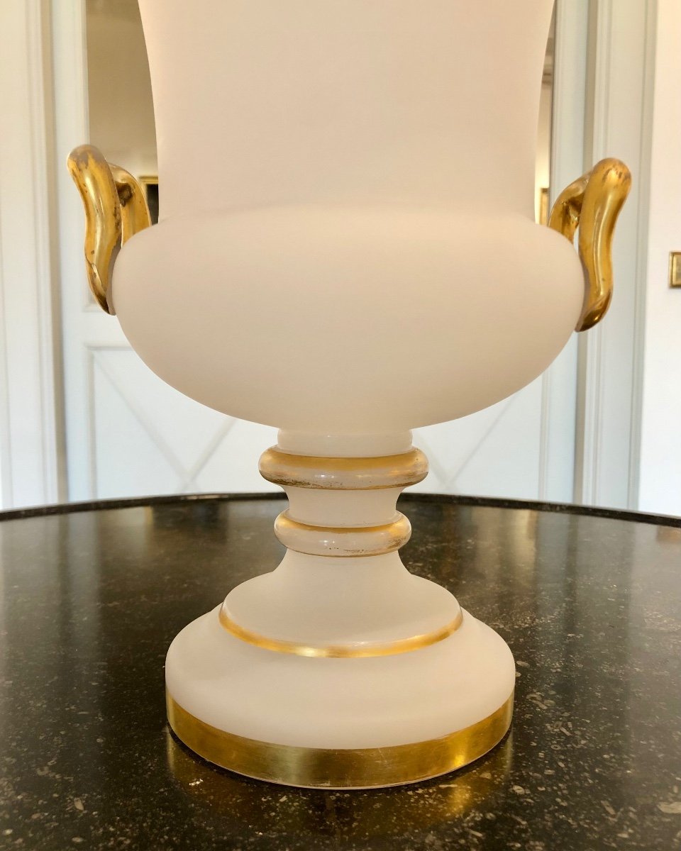 Vase En Opaline Du Début Du XIXe Siècle-photo-4