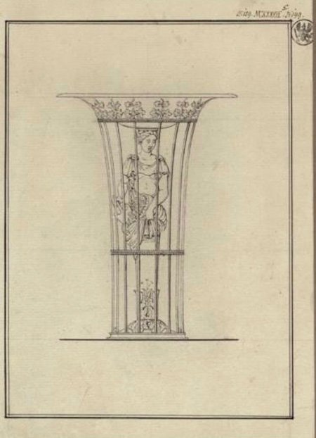 Rare Pair Of Wrought Iron Table Candlesticks Attributed To Karl Friedrich Schinkel-photo-3