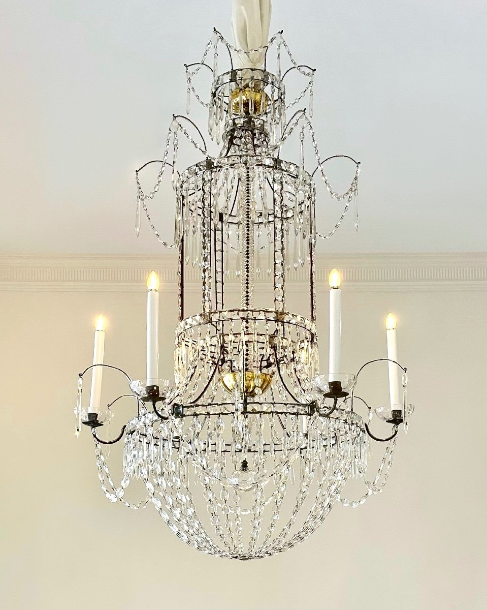 Late 18th Century Spanish Neoclassical Chandelier