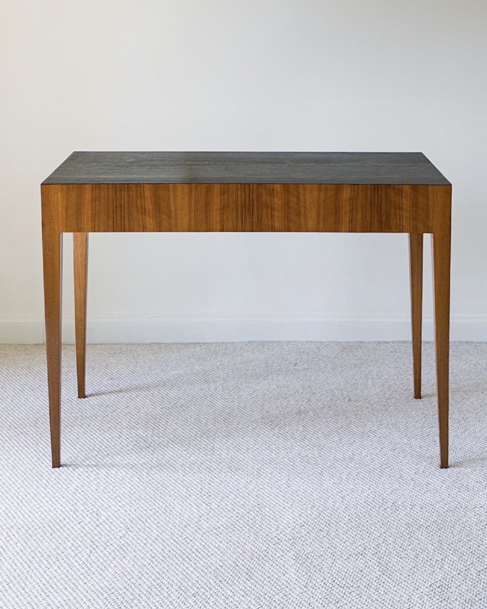 Bureau console autrichien avec table auxiliaire assortie.-photo-2