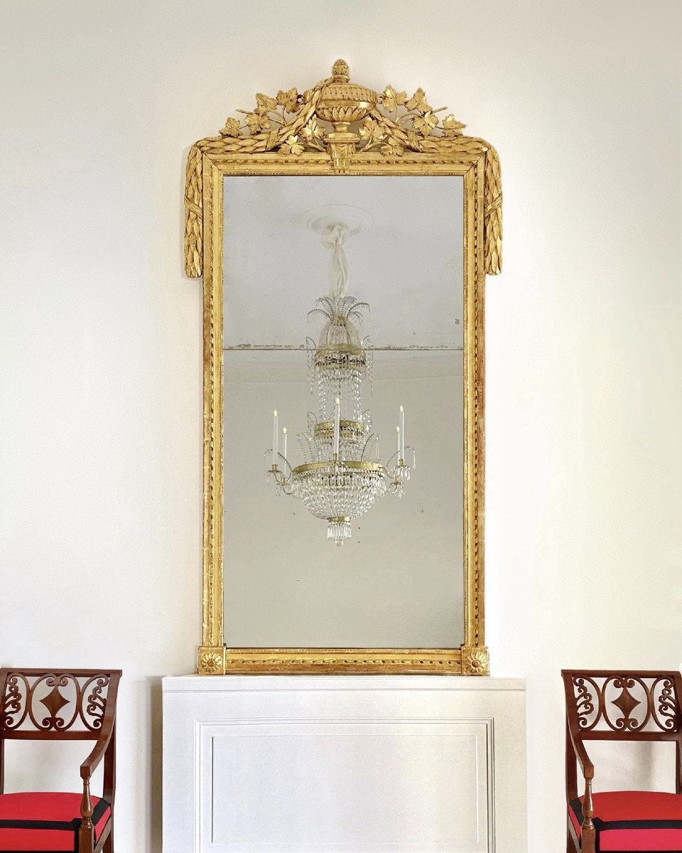 Grand miroir Louis XVI