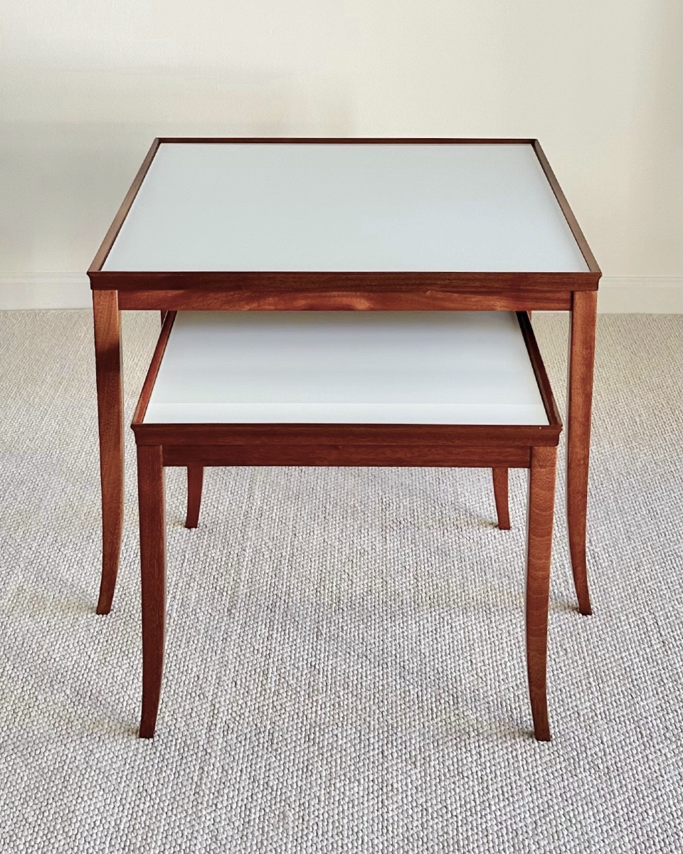 Paire de tables gigognes autrichiennes-photo-2