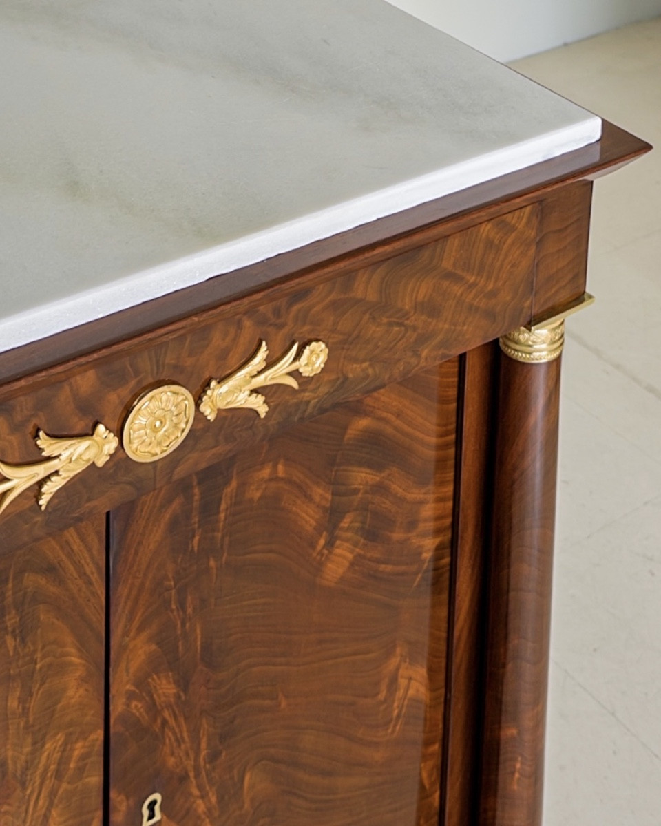 Pair Of Empire Mahogany Side Cabinets-photo-4