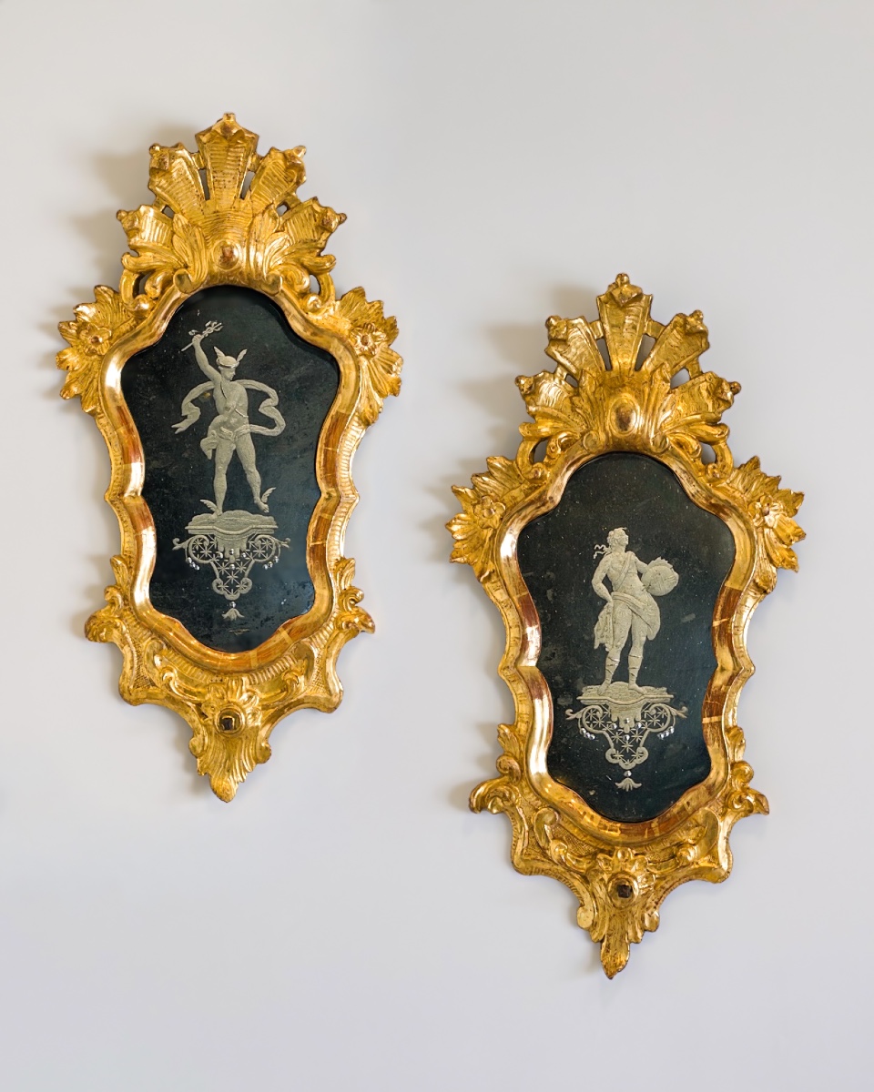 Pair Of 18th Century Spanish Régence Style Cornucopias