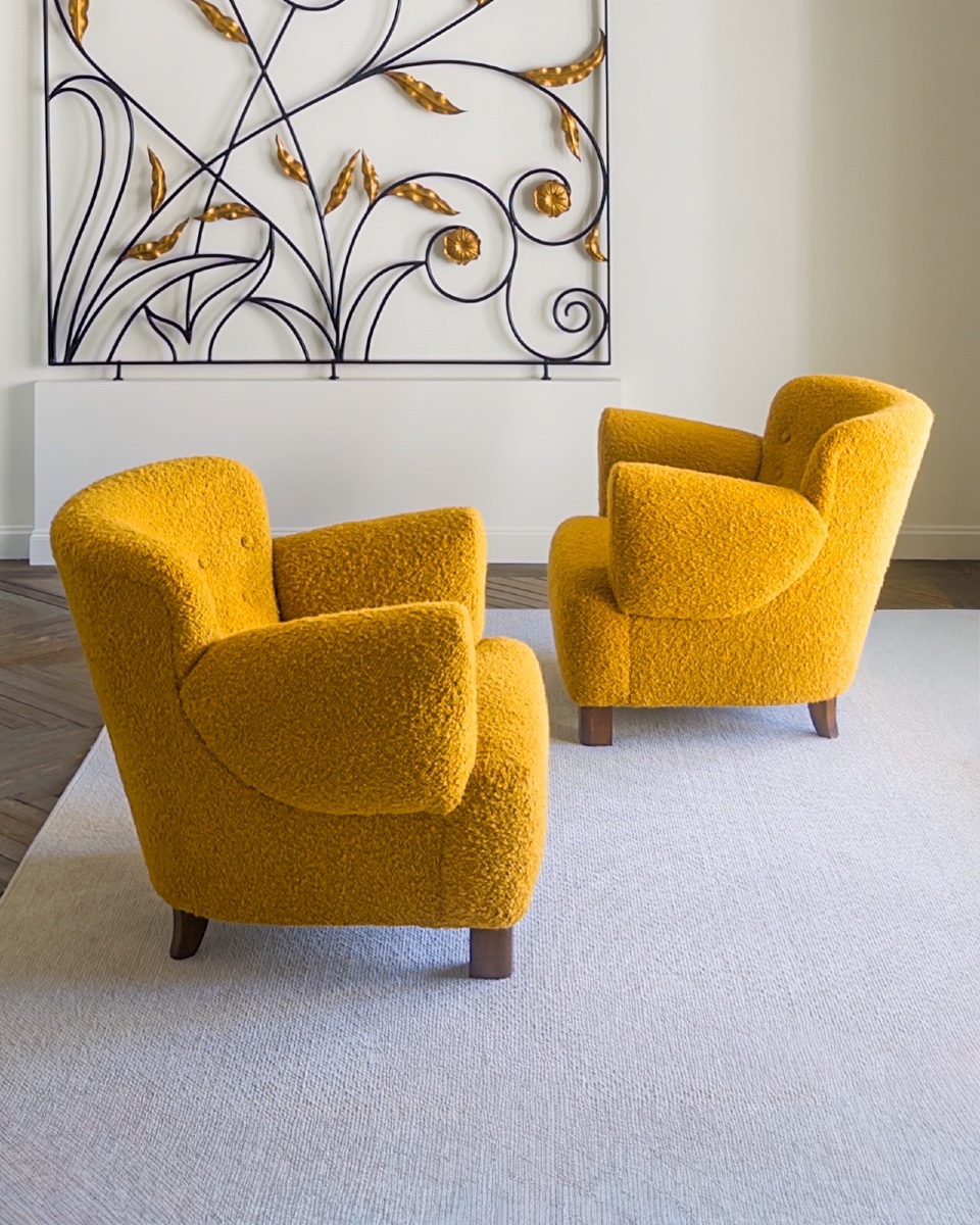 Paire de fauteuils autrichiens des années 40-photo-2