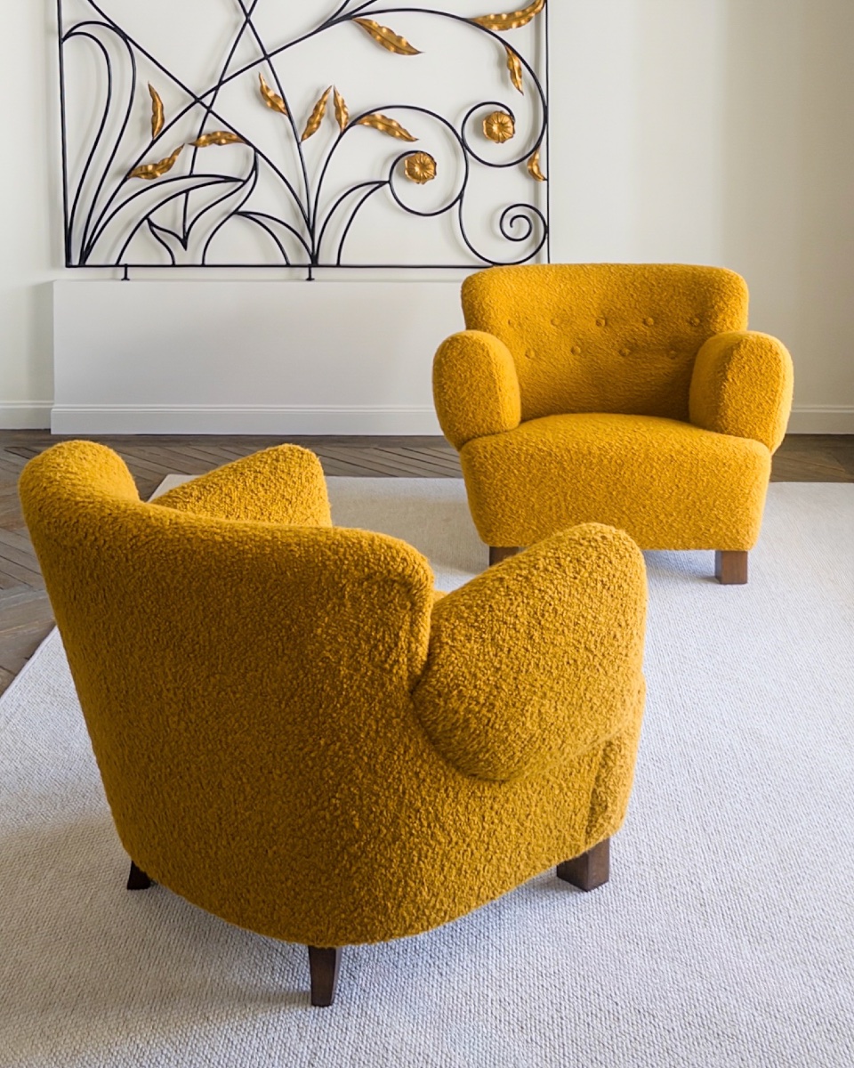 Paire de fauteuils autrichiens des années 40