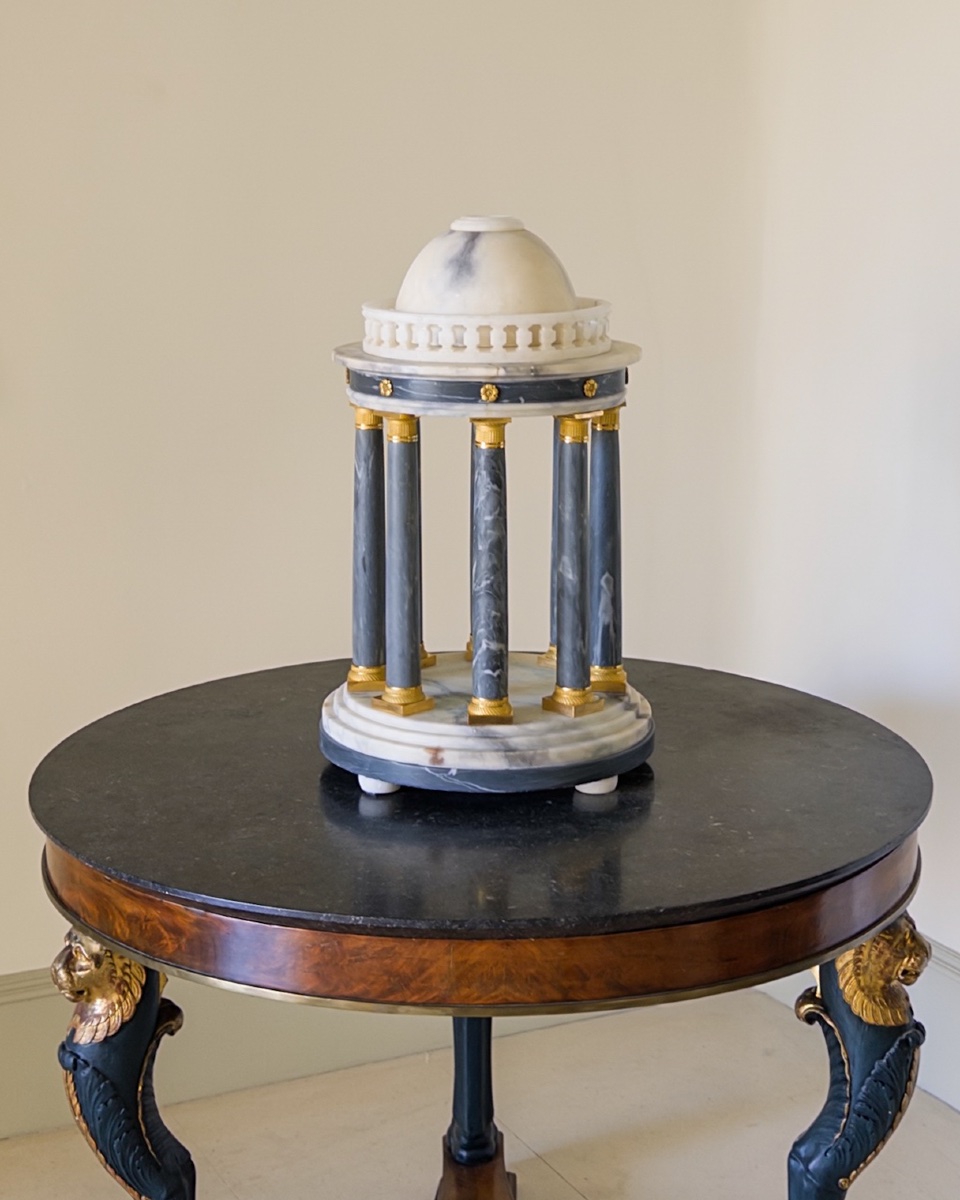 A Neoclassical Temple Made Of Marble And Alabaster.