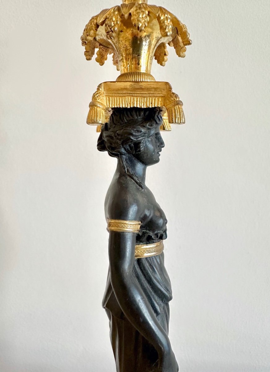 Paire De Bougeoirs Louis XVI-photo-4