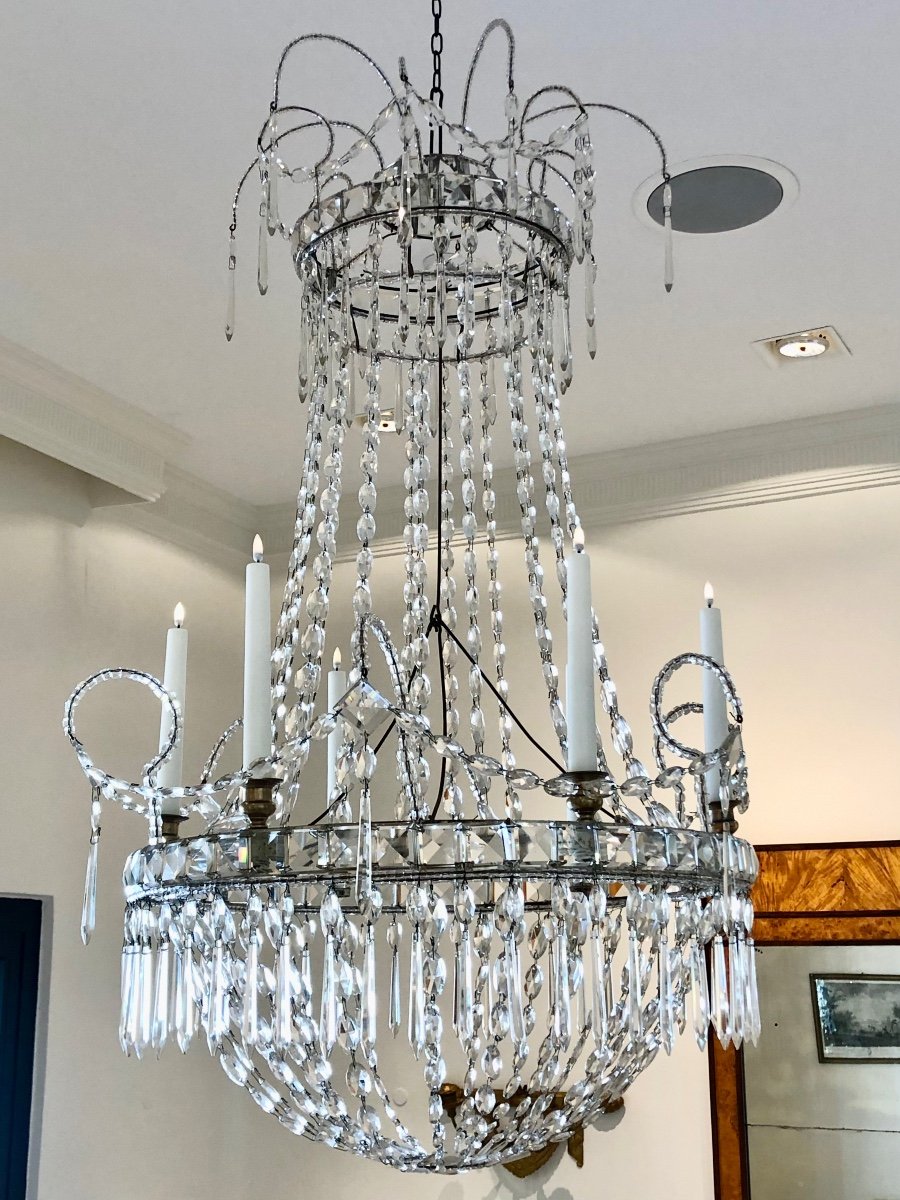  Crystal Chandelier From The Royal Manufacture Of La Granja