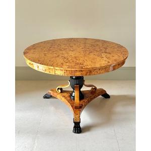 Swedish Karl Johan Biedermeier Table.