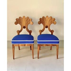 Chaises Biedermeier Autrichiennes