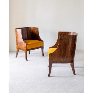 Paire de fauteuils néoclassiques Art Déco