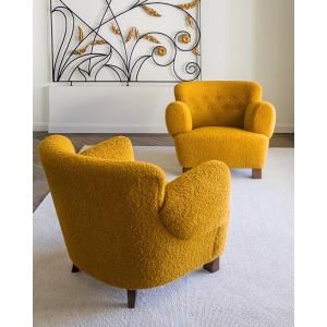 Paire de fauteuils autrichiens des années 40
