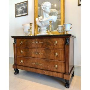 Commode En Acajou D’époque Consulat
