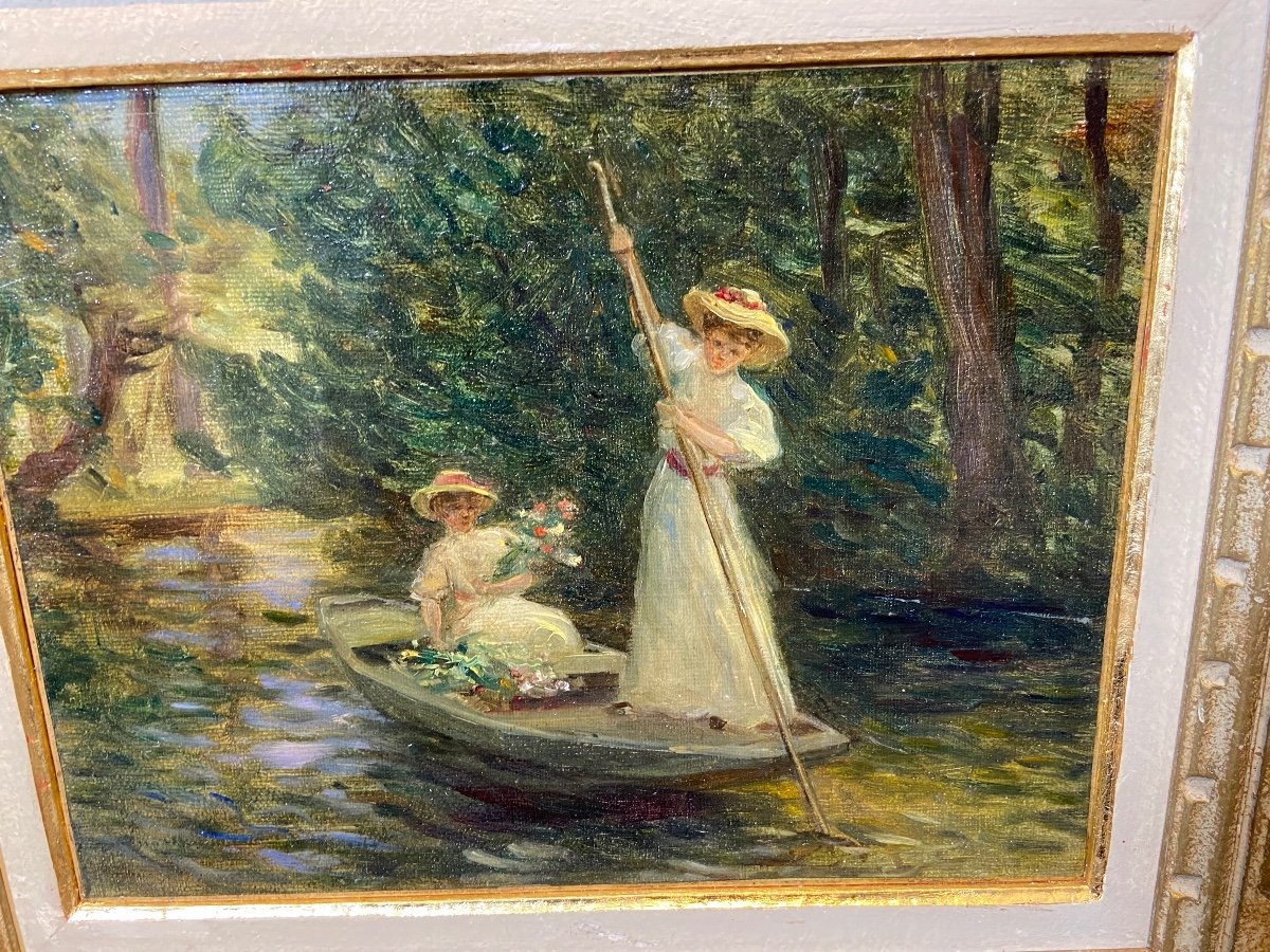Léopold Franz Kowalski (1856 Paris - 1931) “sunday Journey”-photo-1