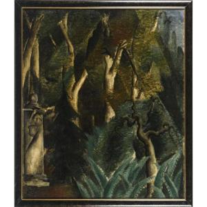 Bosma, Wim (1902 - 1985 Amsterdam), Signed -forest Interior With Column-