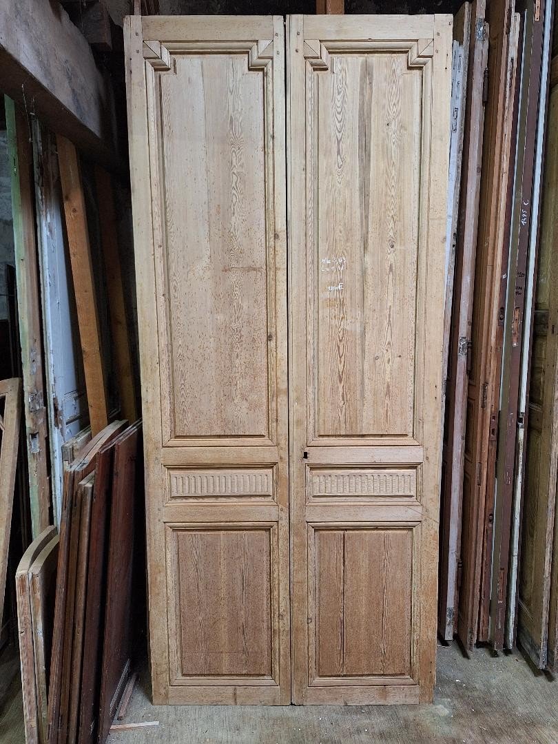 Paire De Portes Louis XVI Décapées