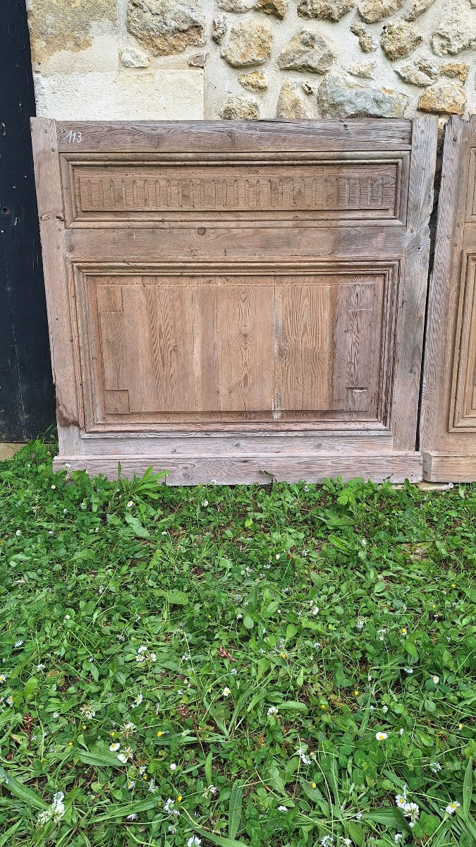 Soubassements Cimaises Louis XVI  Boiseries Décapés Décoration Cannelures 18ème Portes -photo-2