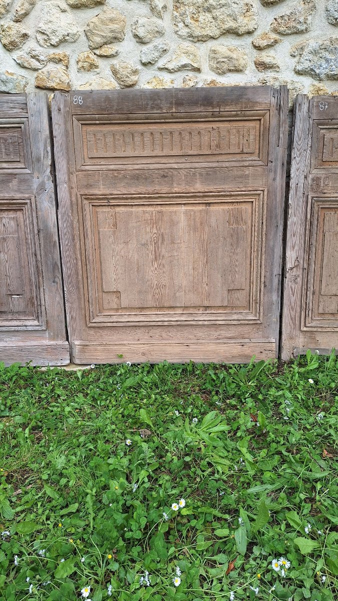 Soubassements Cimaises Louis XVI  Boiseries Décapés Décoration Cannelures 18ème Portes -photo-3