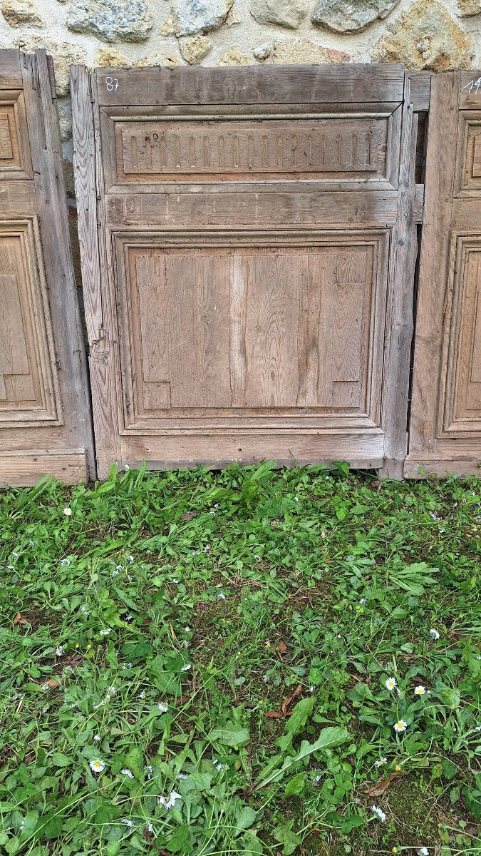 Soubassements Cimaises Louis XVI  Boiseries Décapés Décoration Cannelures 18ème Portes -photo-4