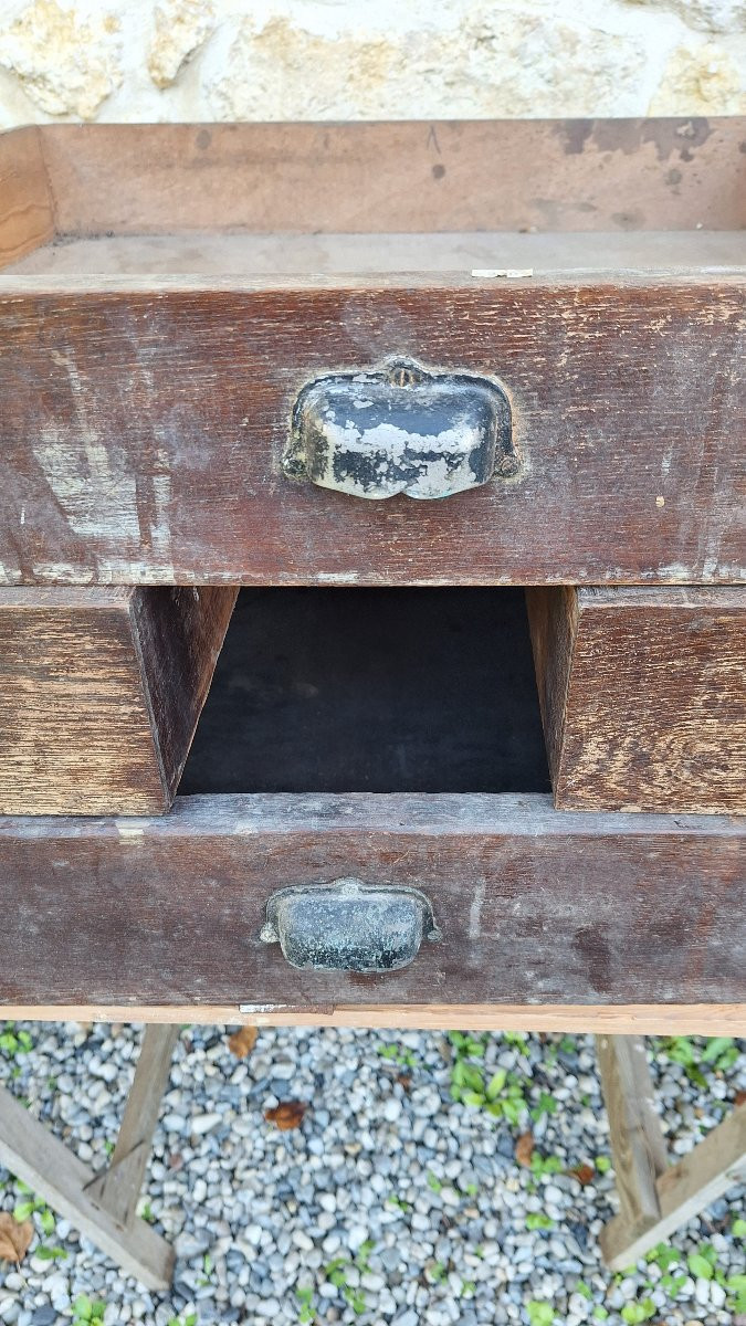 Lot Of Antique Drawers, Trade Furniture, Counter, Herbalist Shop, Haberdashery, Draper's Office, Notary's Office, Decor -photo-4