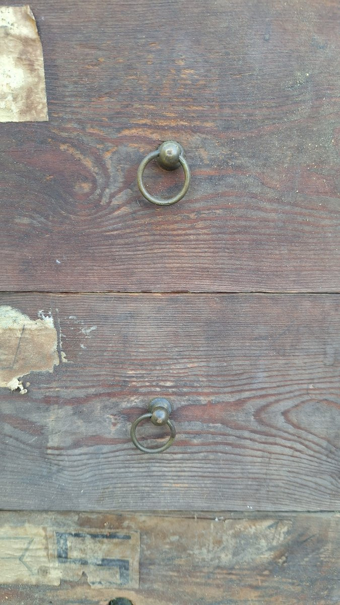 Lot Of Antique Drawers, Trade Furniture, Pharmacy Counter, Hospital, Dispensary, Military Decor-photo-4