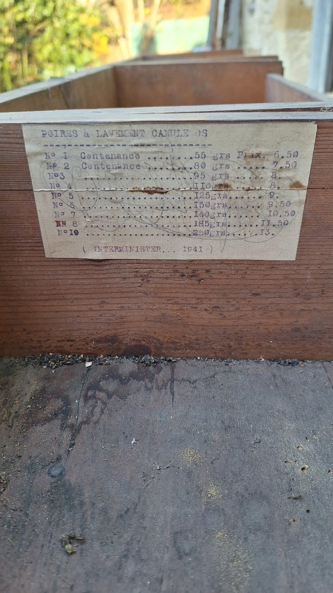 Lot Of Antique Drawers, Trade Furniture, Pharmacy Counter, Hospital, Dispensary, Military Decor-photo-2